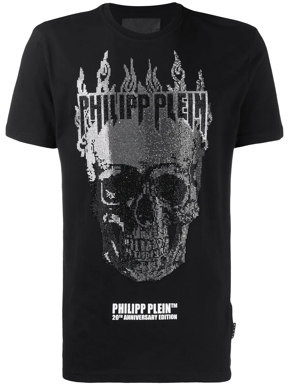 фото Philipp plein футболка flame с декором skull