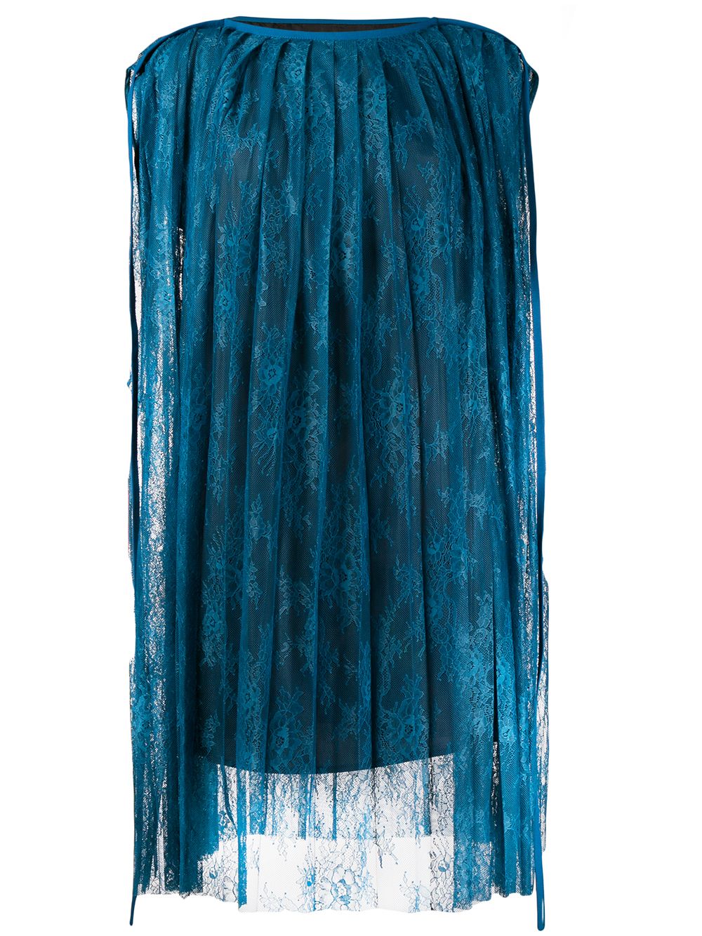 фото Mm6 maison margiela кружевное платье с плиссировкой