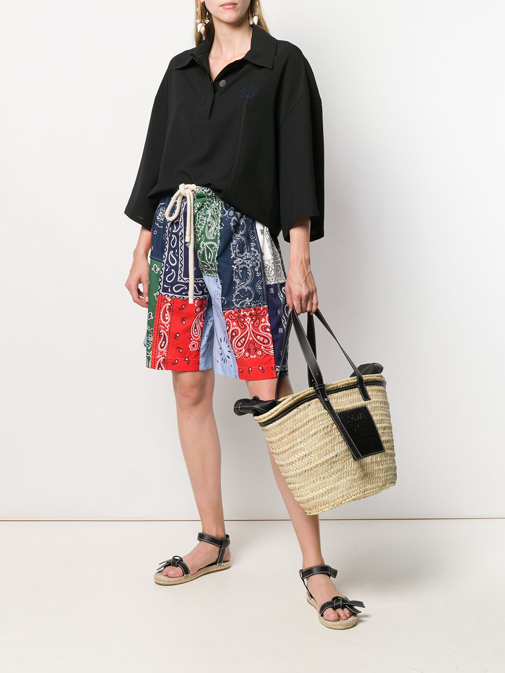 фото Loewe плетеная сумка-корзина
