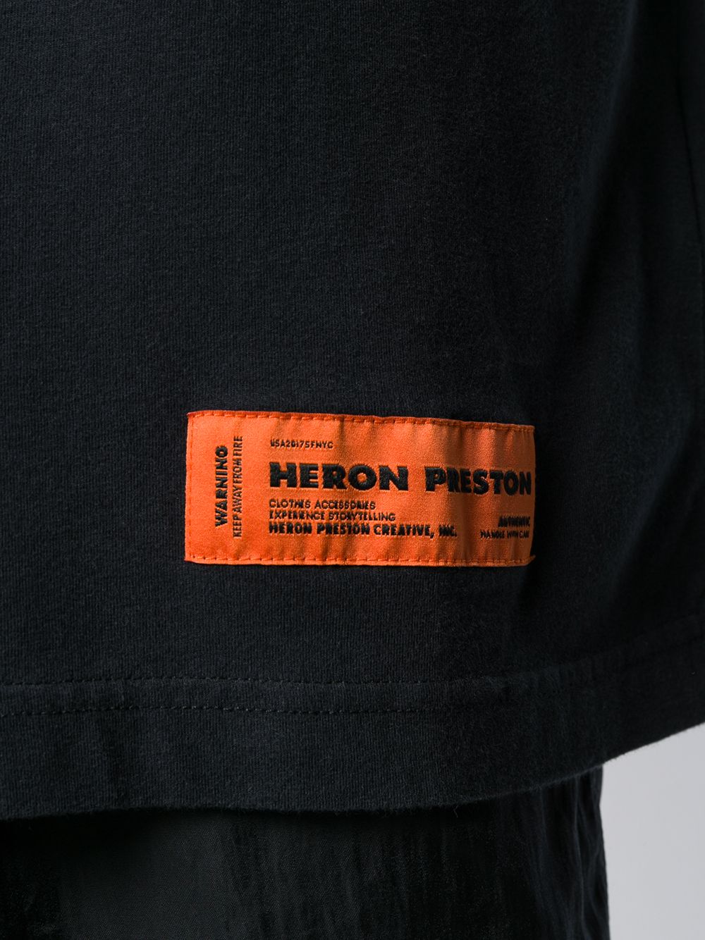 фото Heron preston футболка с нашивкой