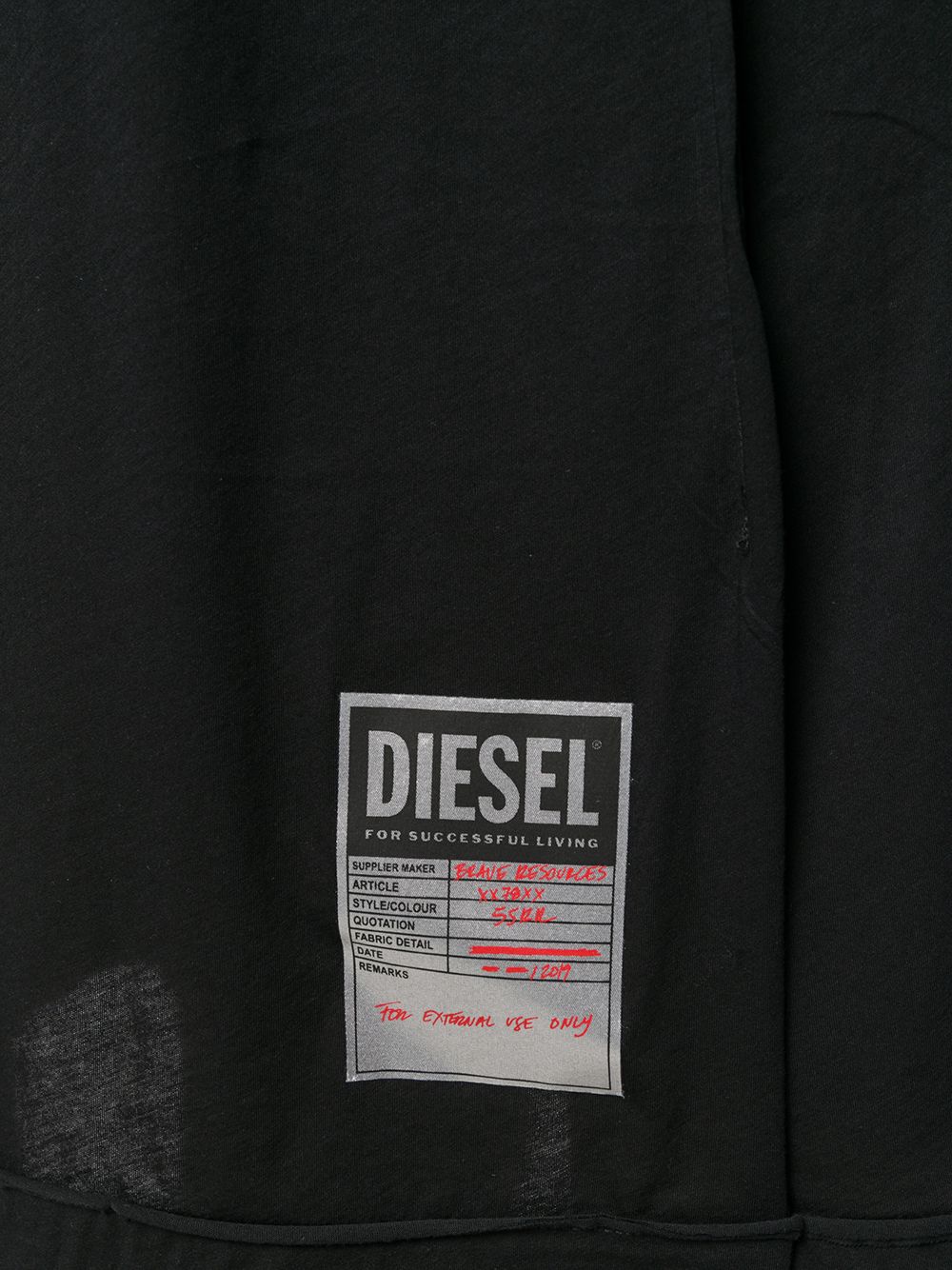 фото Diesel платье-футболка с аппликацией