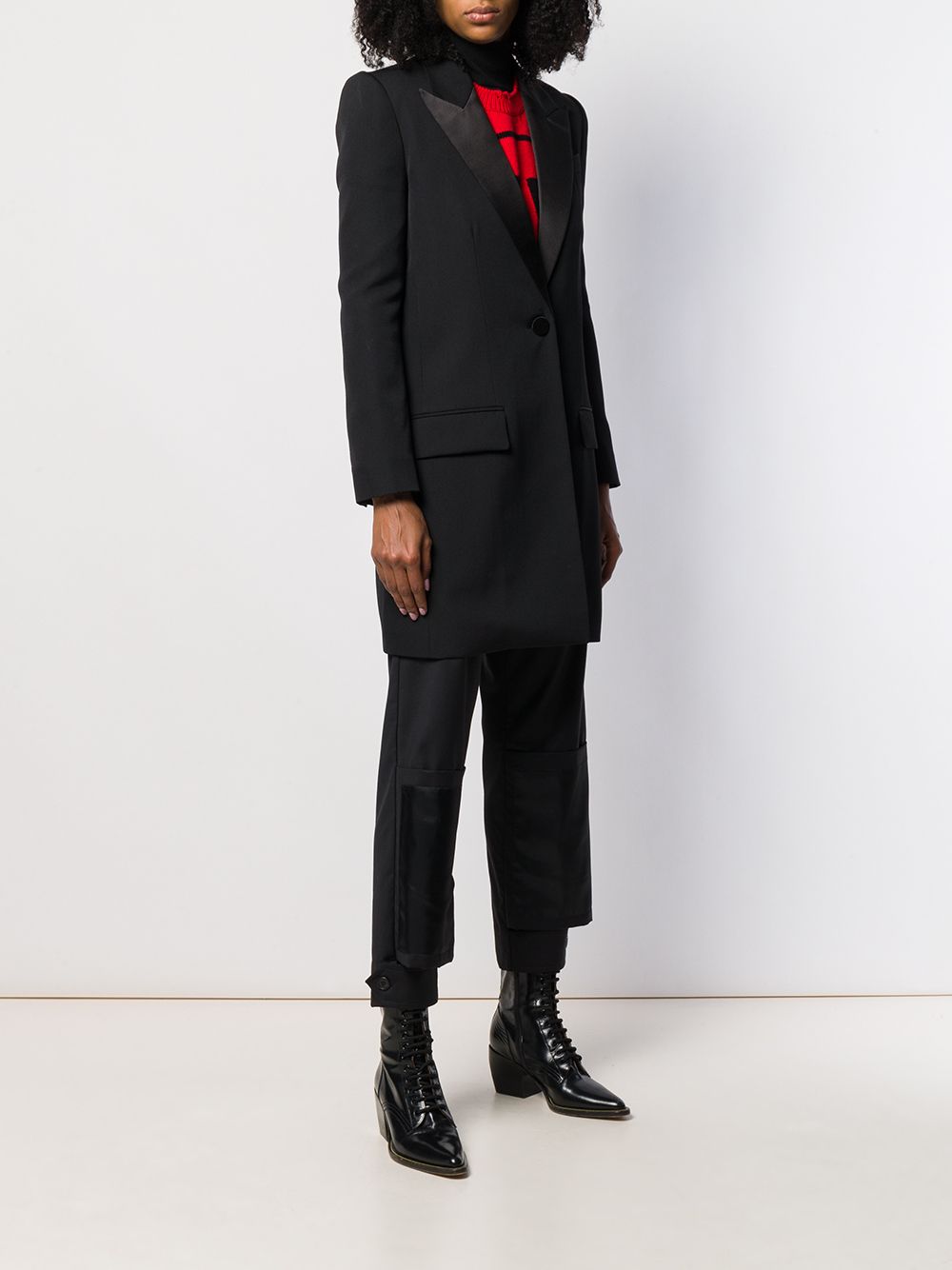 фото Givenchy классическое однобортное пальто