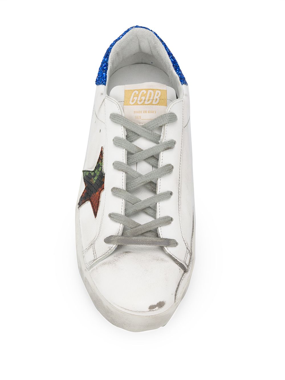 фото Golden goose классические кеды с нашивками