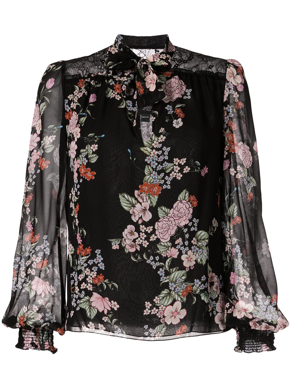 фото Giambattista valli блузка с цветочным принтом