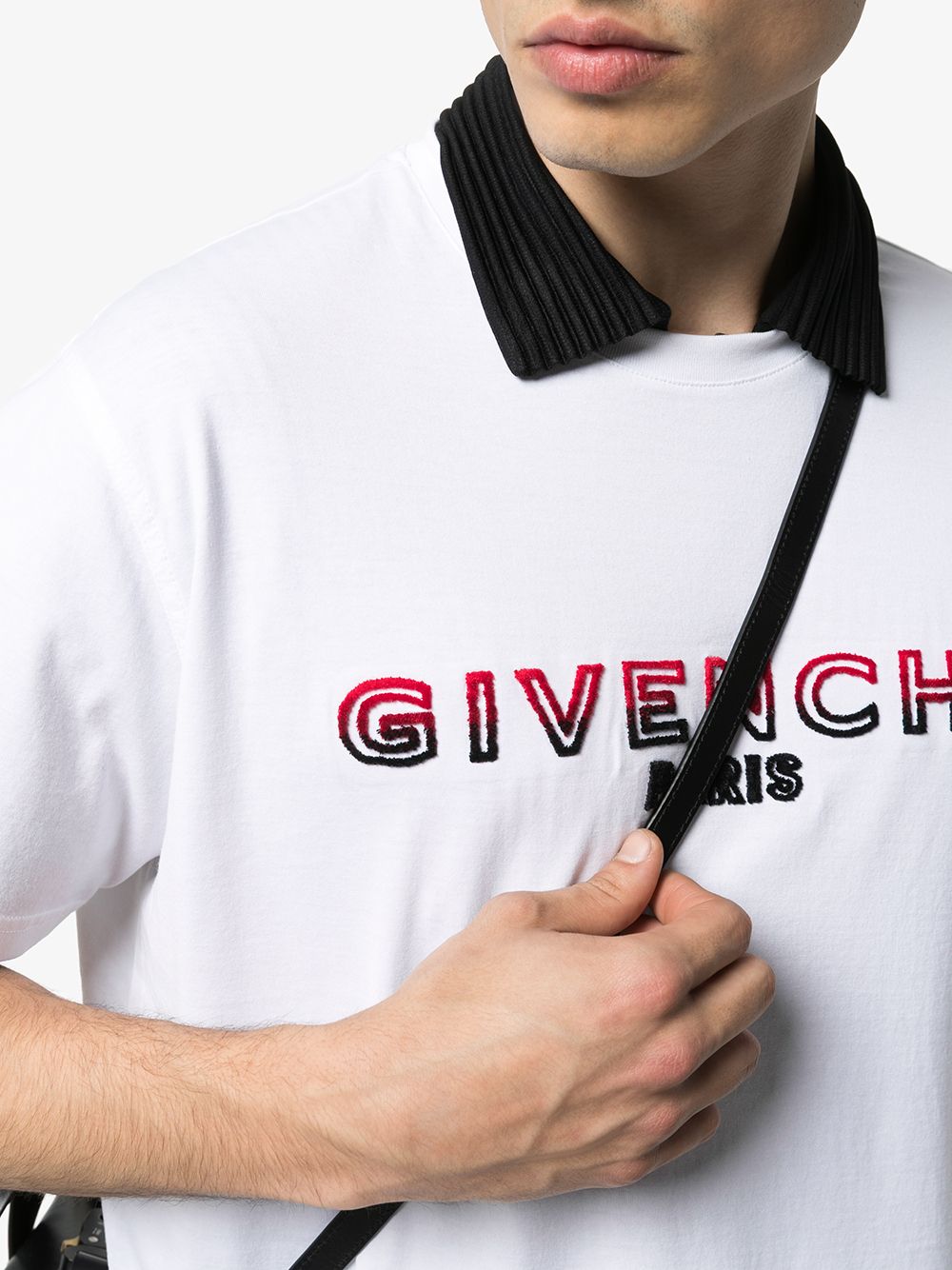 фото Givenchy футболка с фактурным логотипом