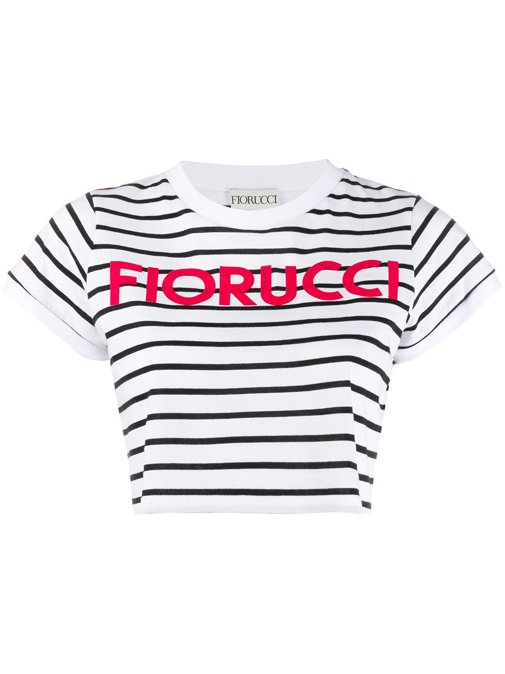 фото Fiorucci укороченная футболка с полосками