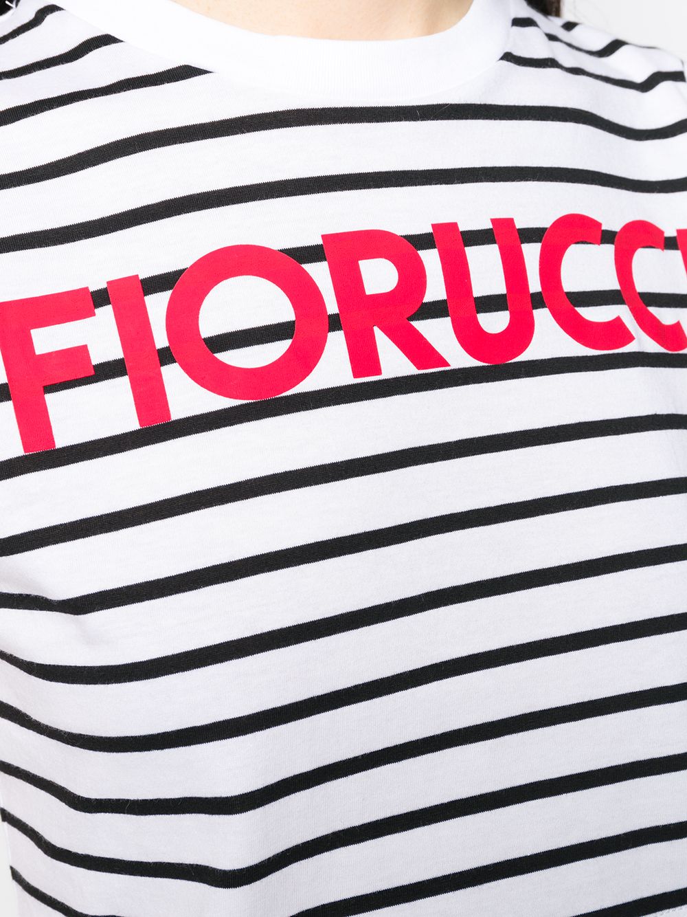 фото Fiorucci укороченная футболка с полосками