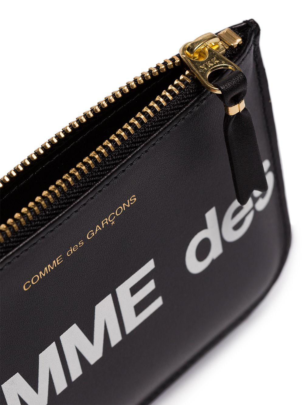 фото Comme des garçons wallet клатч на молнии с логотипом