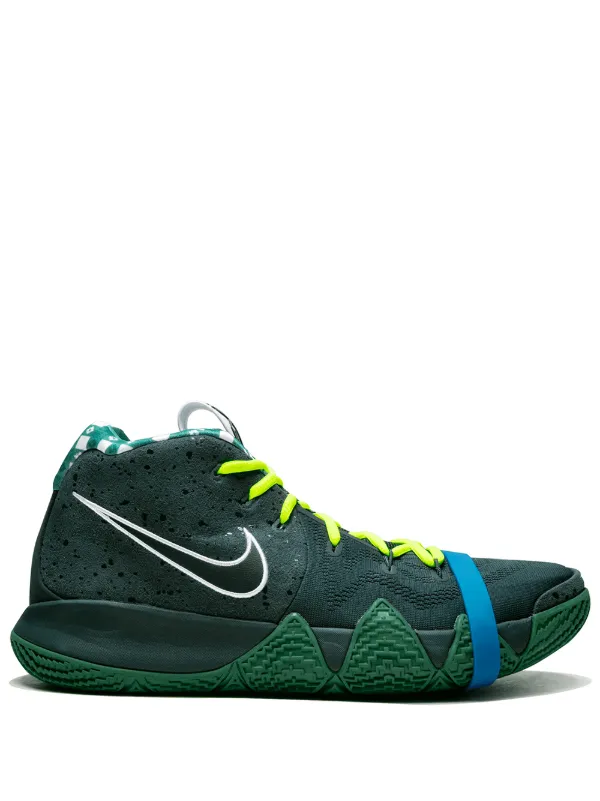grey and green kyrie 4