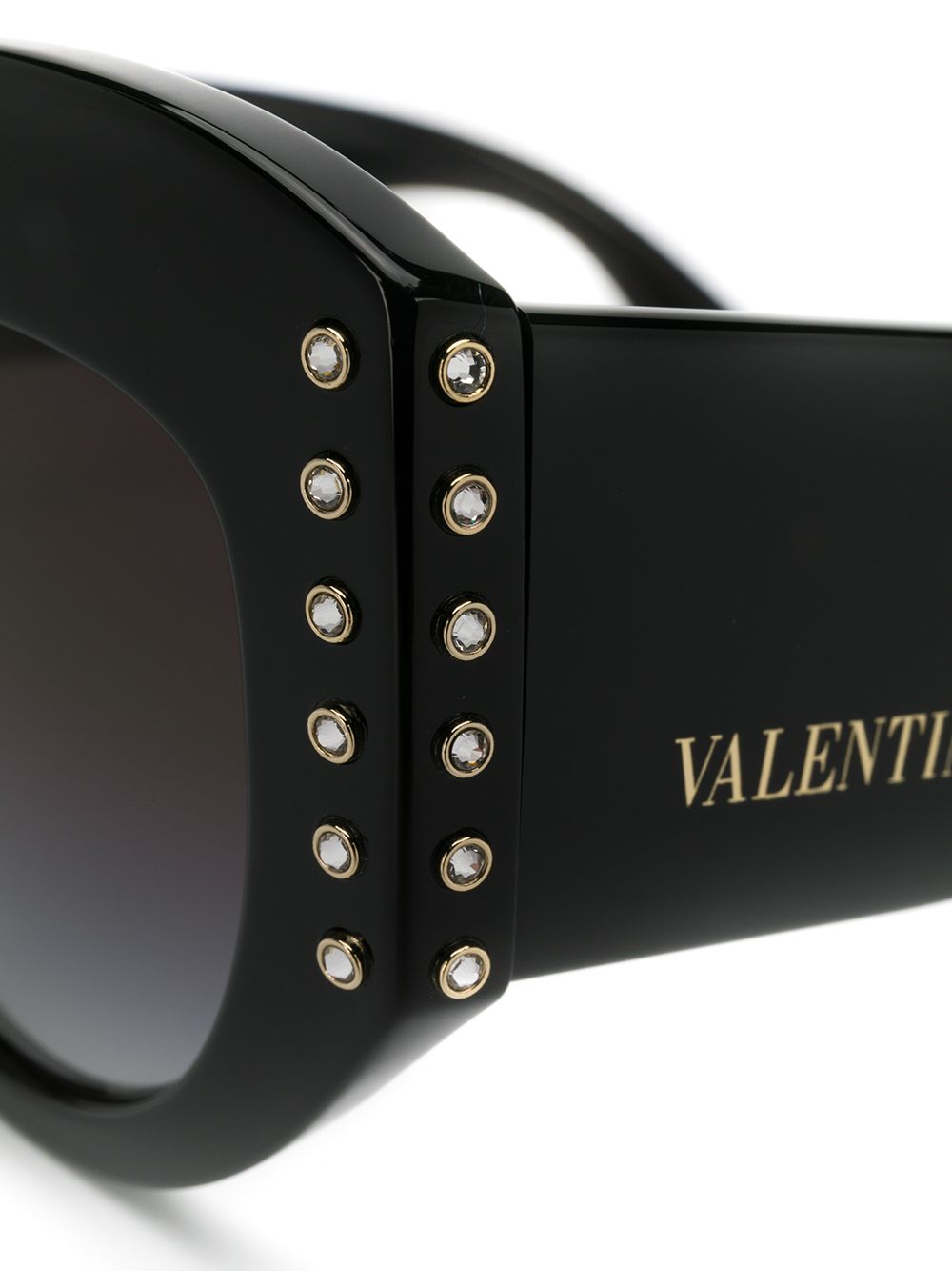 фото Valentino eyewear солнцезащитные очки в оправе 'кошачий глаз' с градиентными линзами