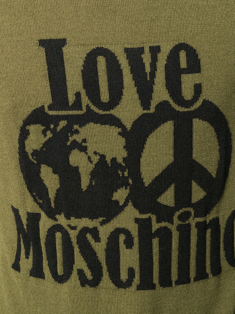фото Love moschino джемпер вязки интарсия с логотипом