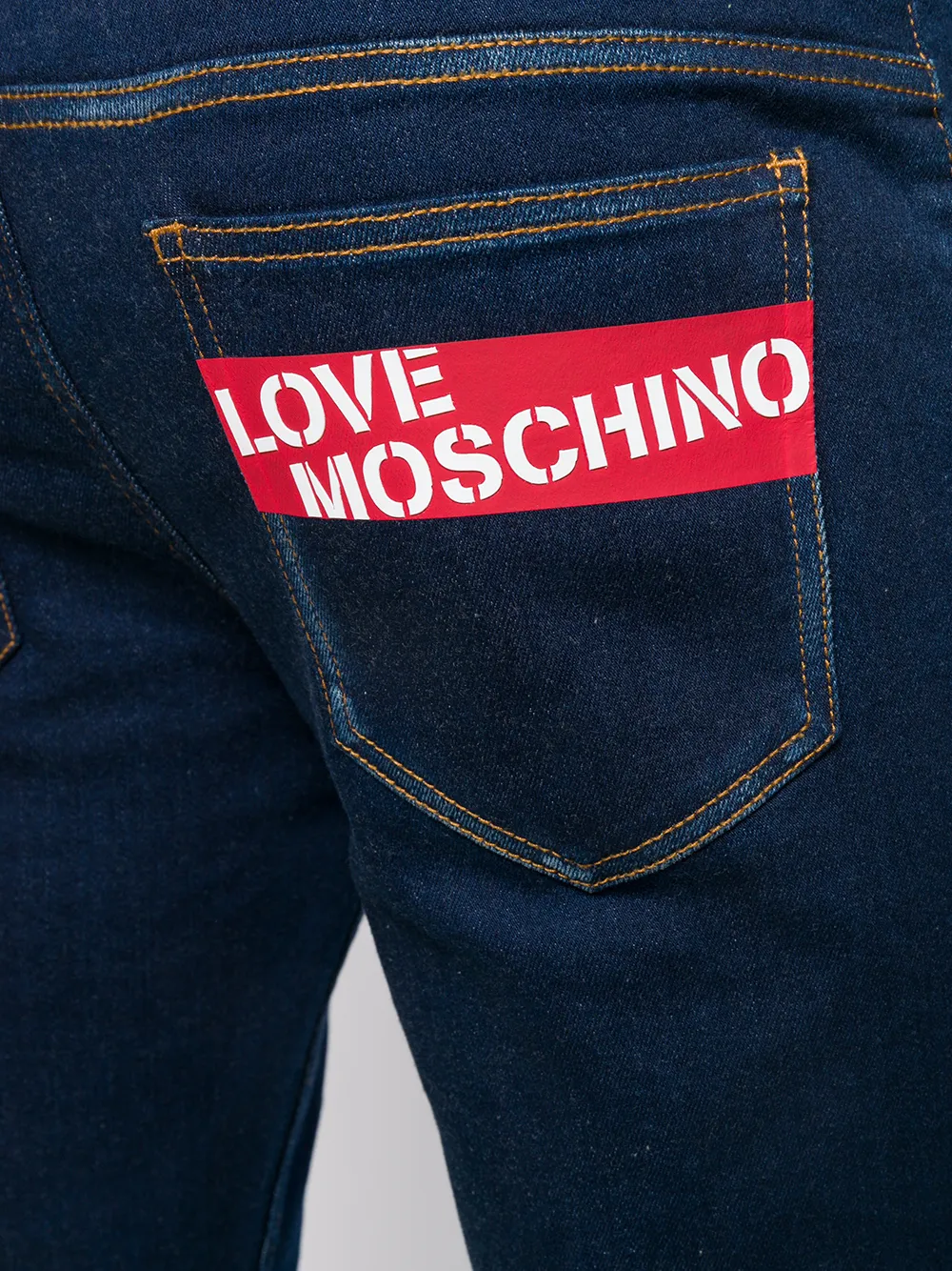 фото Love moschino джинсы с логотипом