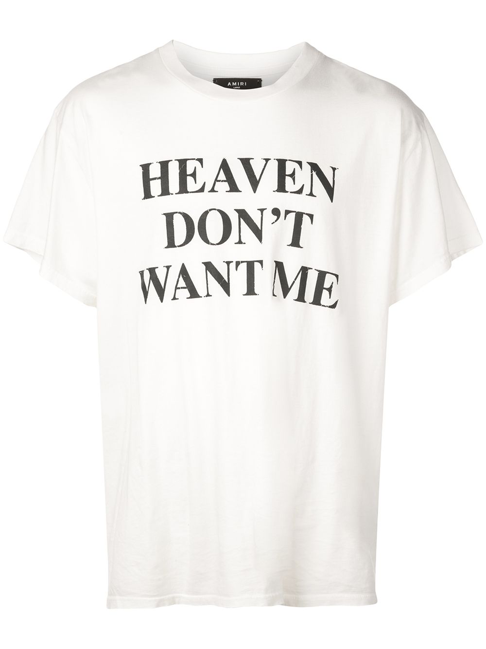 фото Amiri футболка с принтом heaven don't want me