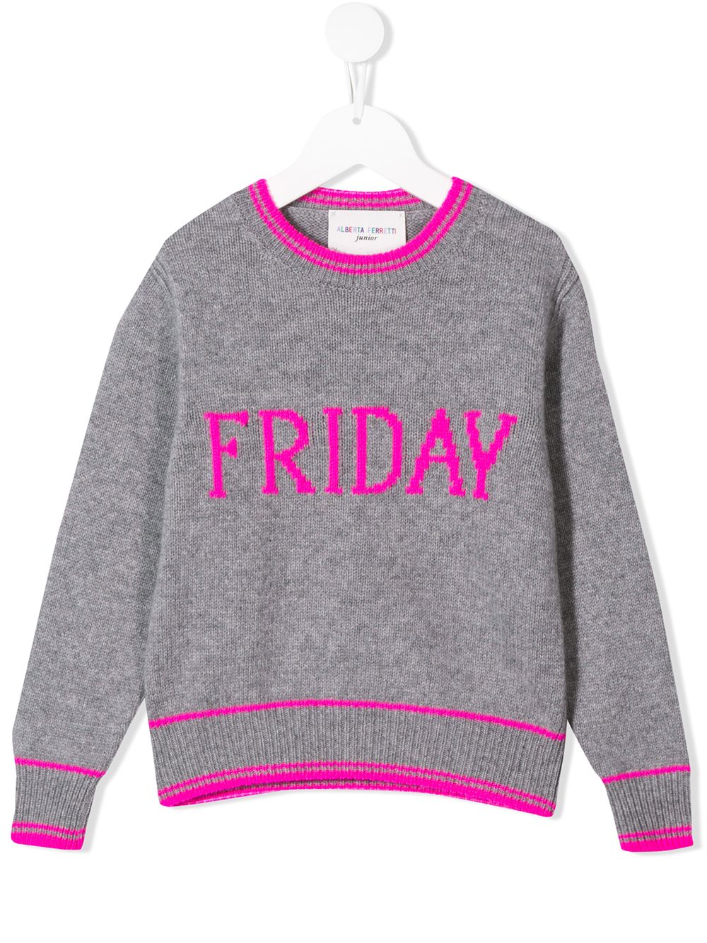 фото Alberta ferretti kids свитер с вышивкой friday