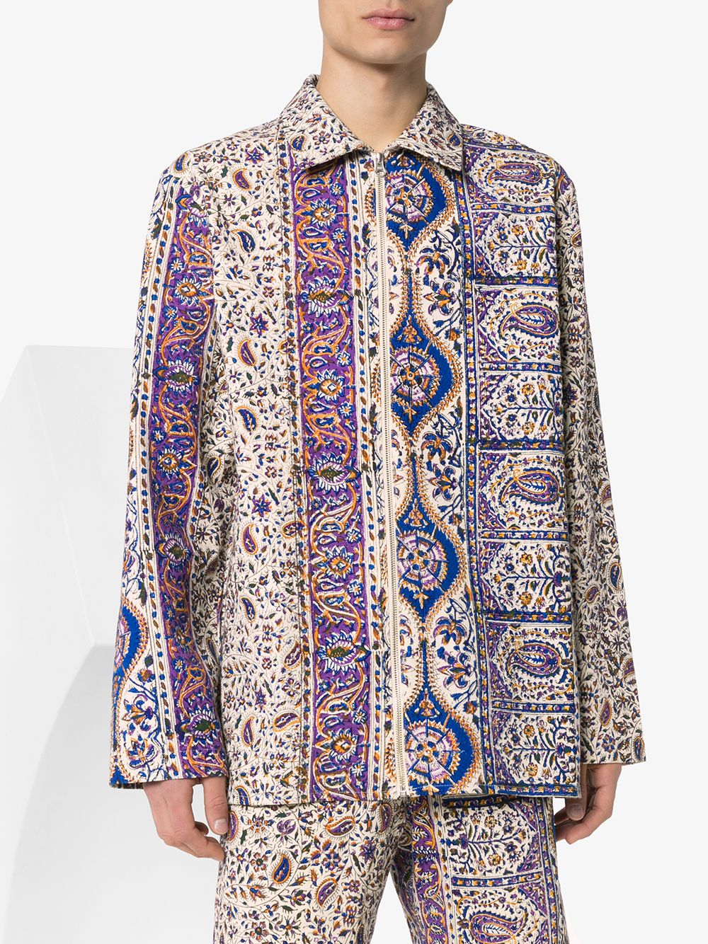 фото Paria farzaneh iranian printed quilted jacket