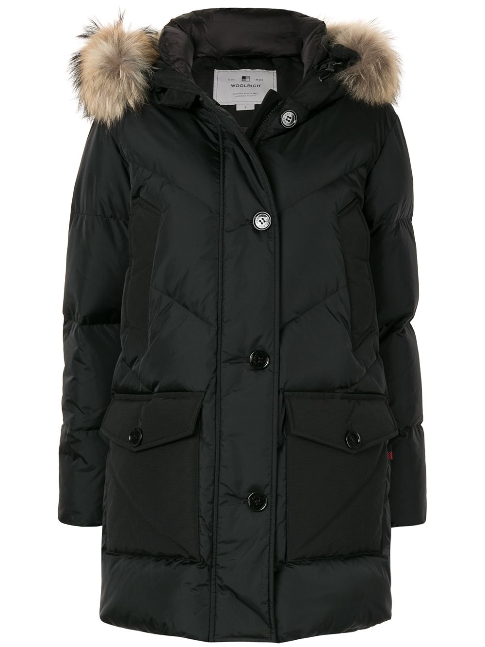 фото Woolrich пуховик с капюшоном