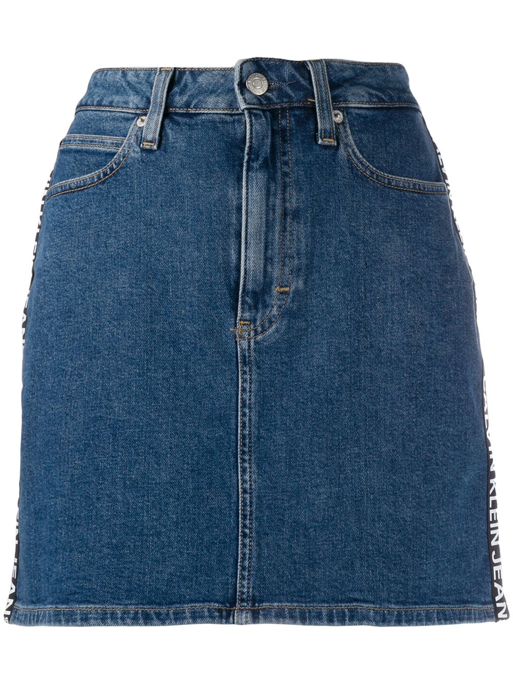 фото Calvin klein jeans джинсовая юбка с логотипом