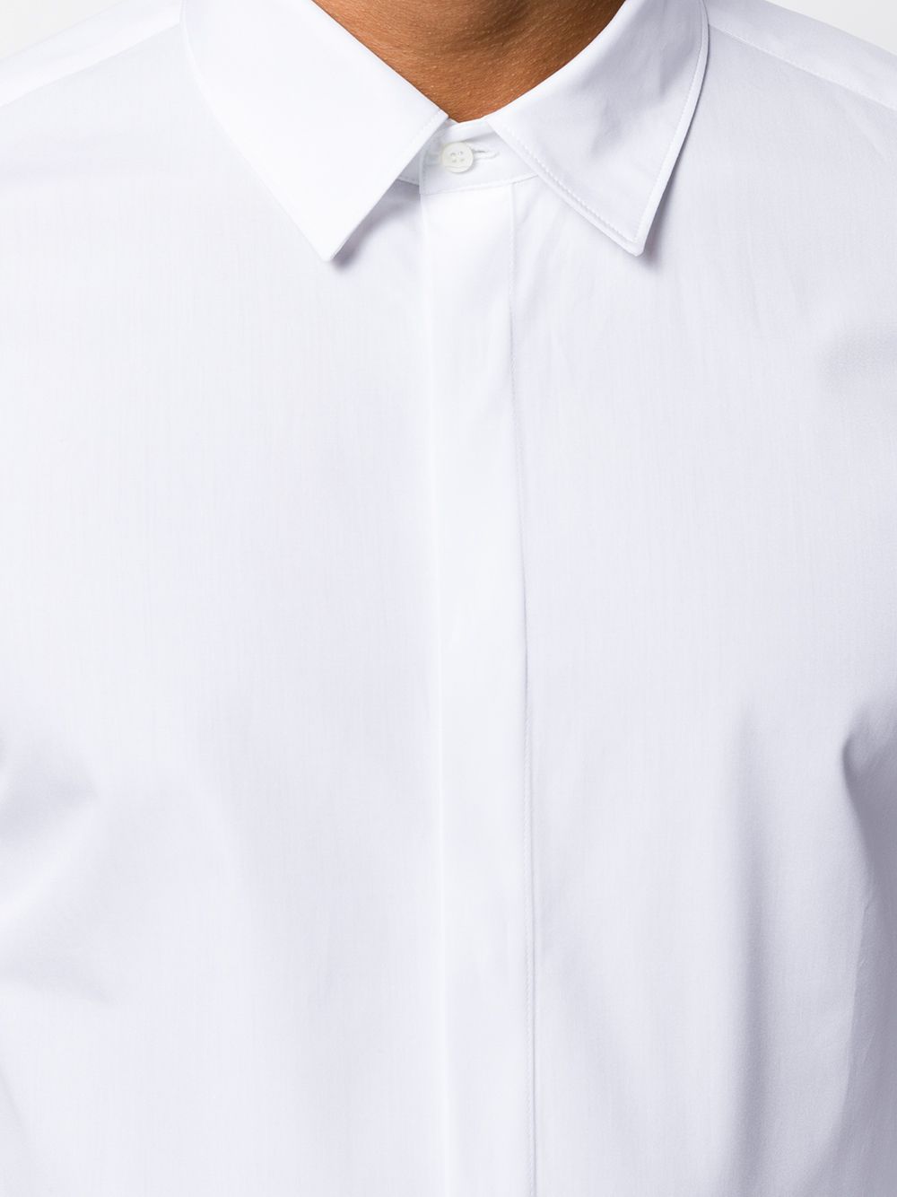 фото Neil barrett рубашка узкого кроя с длинными рукавами
