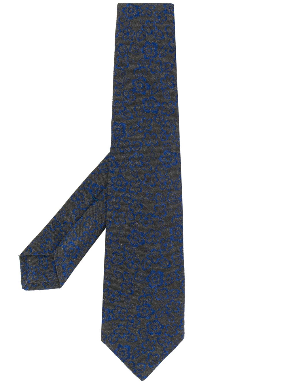 фото Kiton галстук с цветочным узором