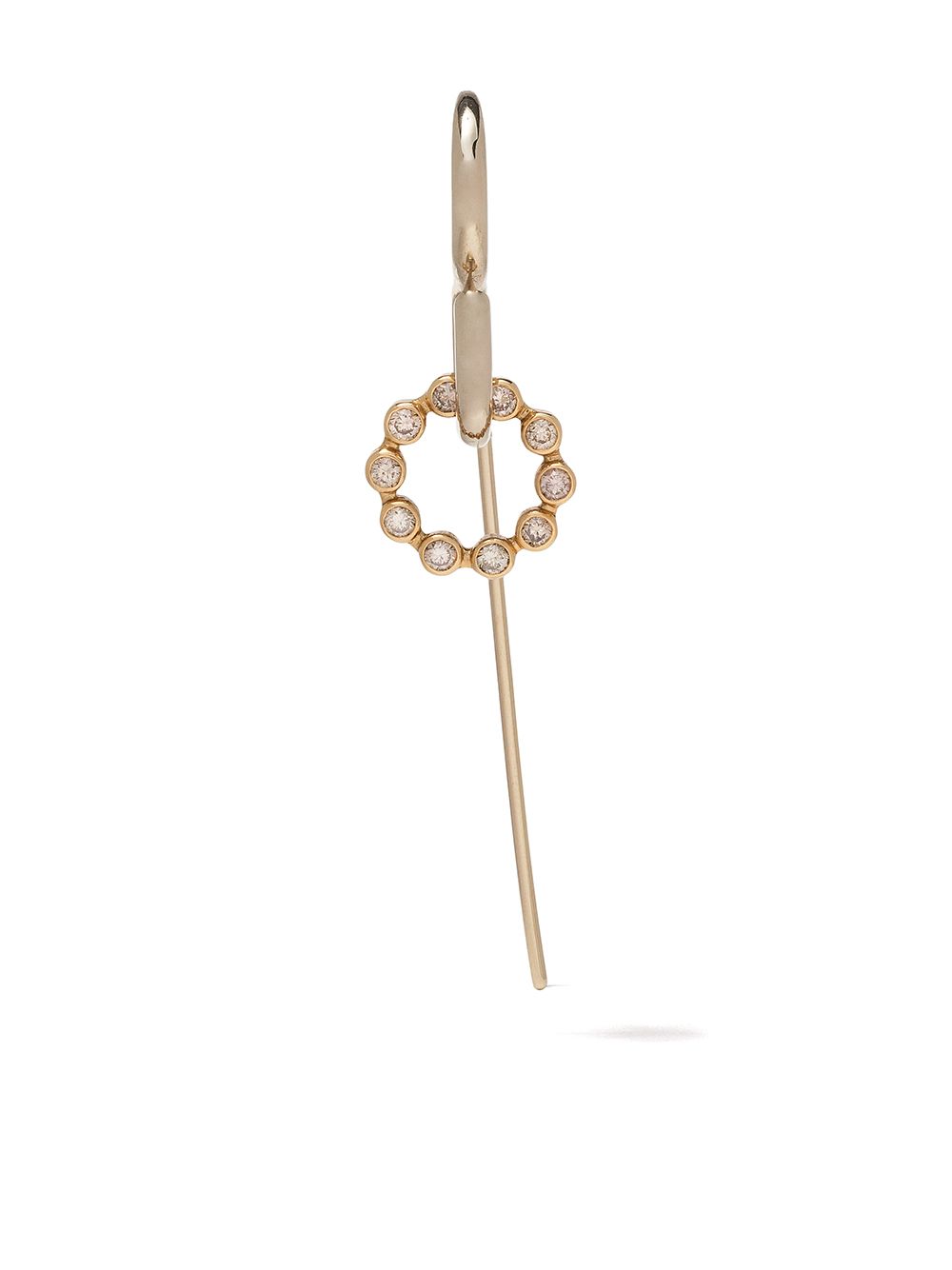 фото Charlotte chesnais золотая серьга swing с бриллиантом