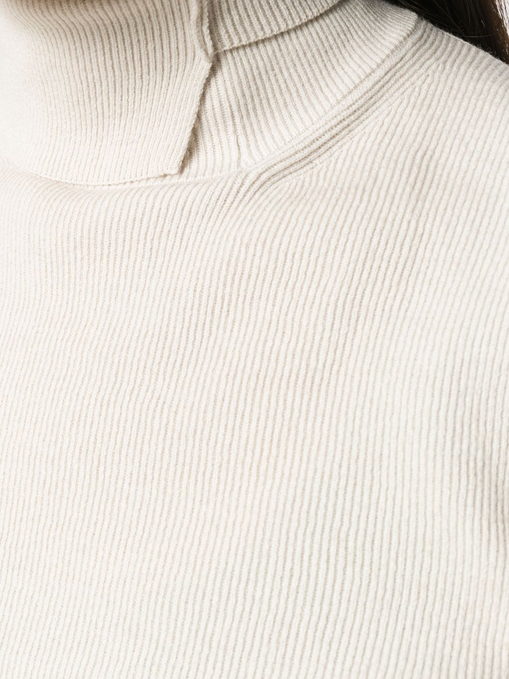 фото System свитер в рубчик с высоким воротником