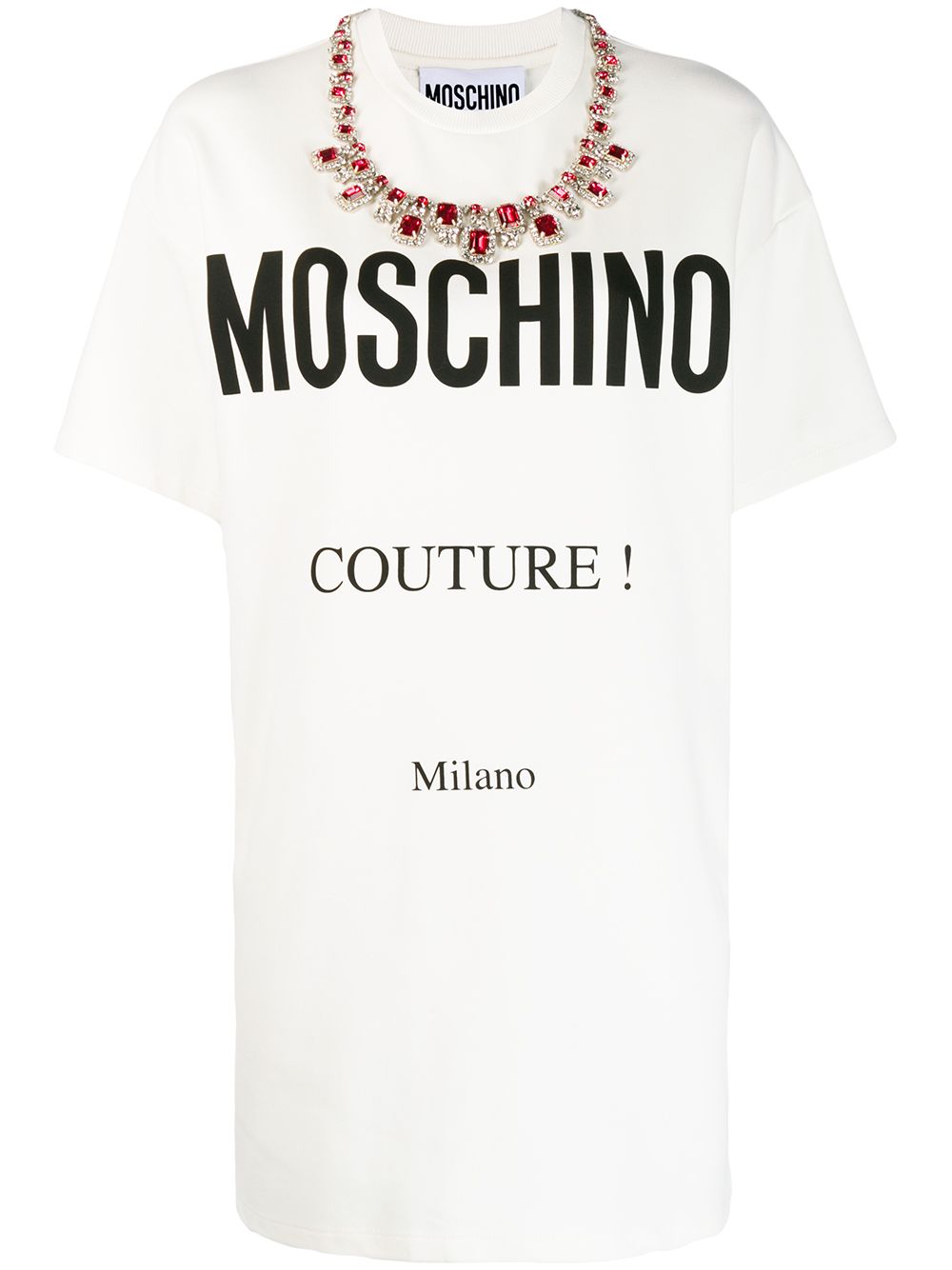 фото Moschino платье-футболка с логотипом