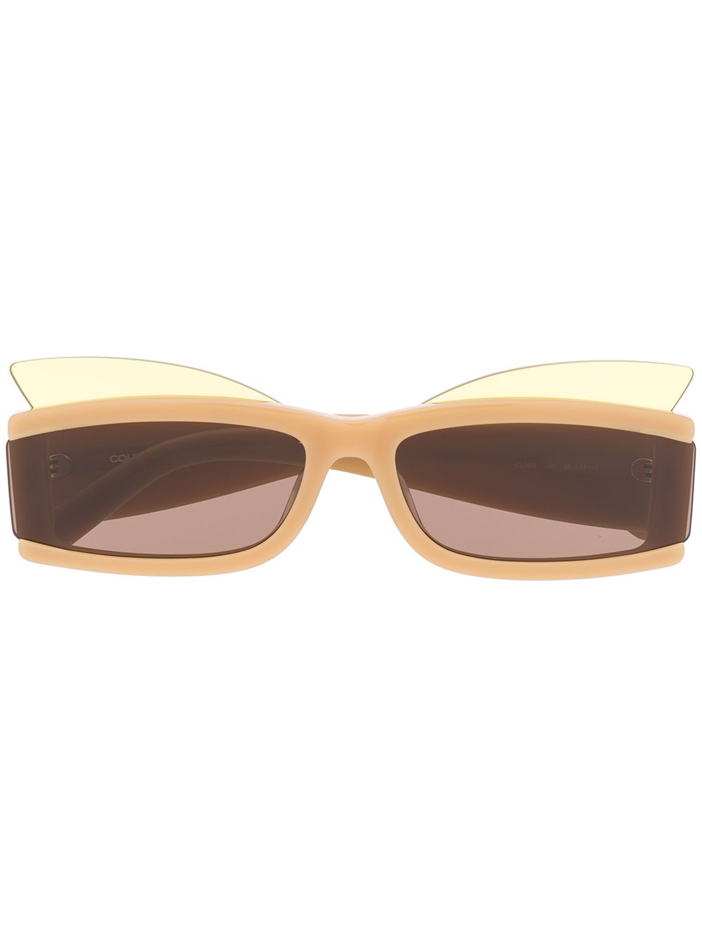 фото Courrèges eyewear солнцезащитные очки в прямоугольной оправе