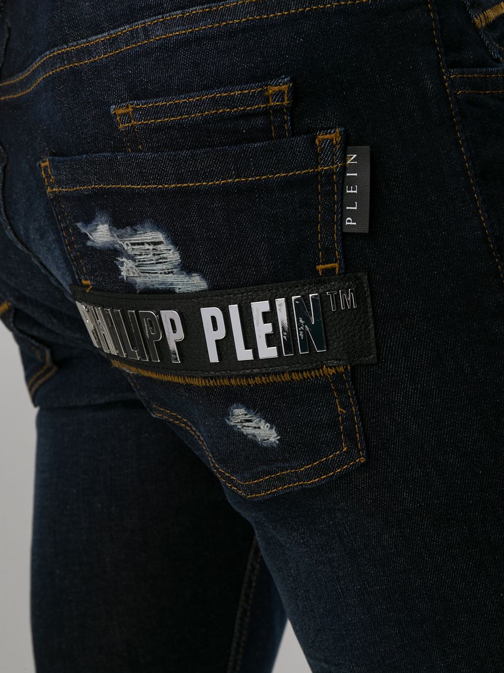 фото Philipp plein джинсы прямого кроя с прорезями