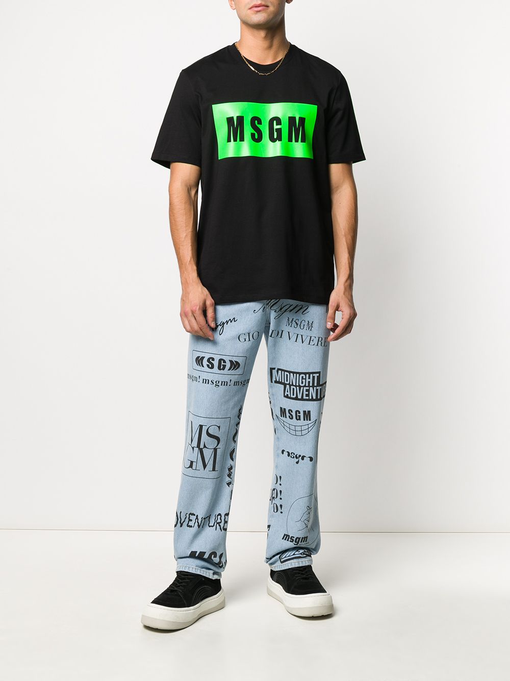 фото Msgm футболка с логотипом