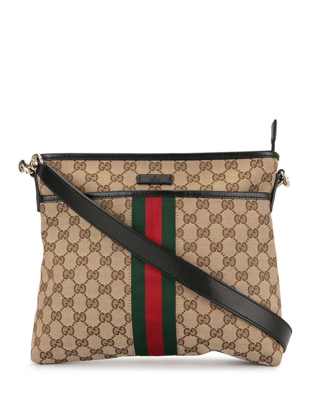 фото Gucci pre-owned сумка через плечо shelly line с узором gg supreme