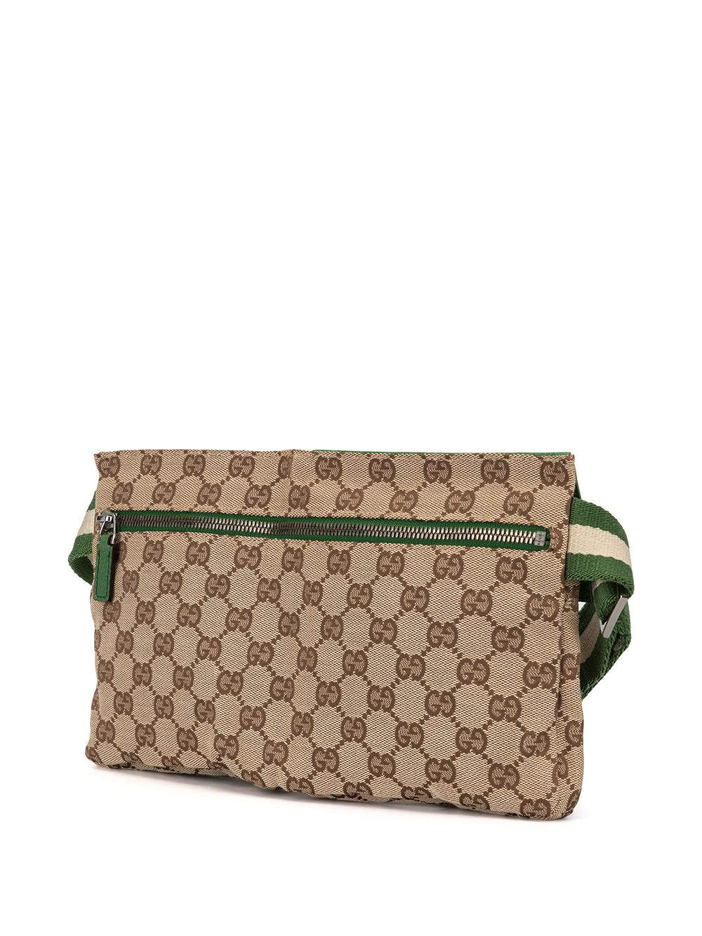 фото Gucci pre-owned поясная сумка shelly line с узором gg supreme