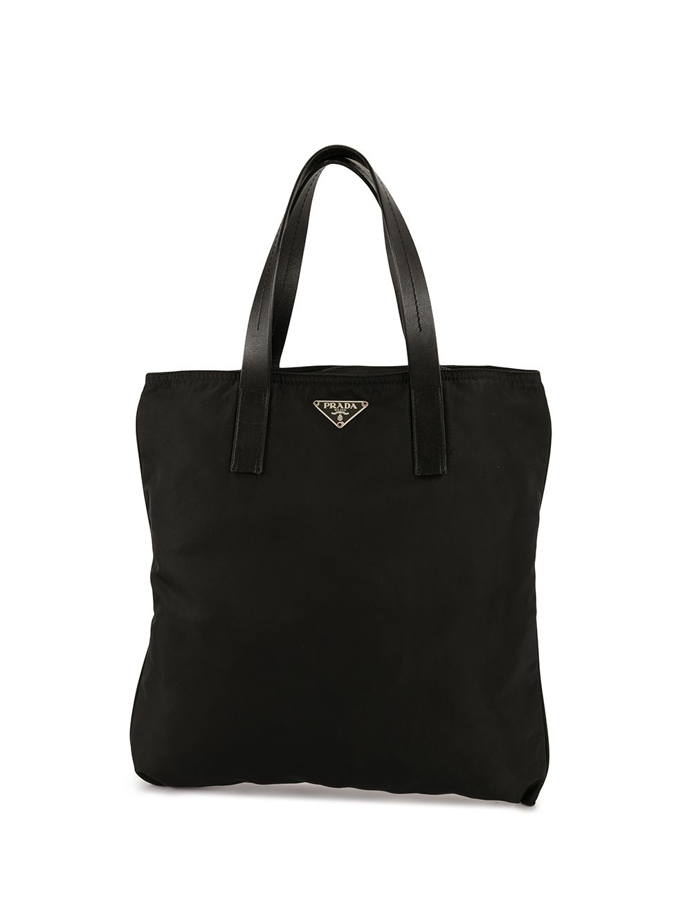 фото Prada pre-owned сумка-шопер с металлическим логотипом