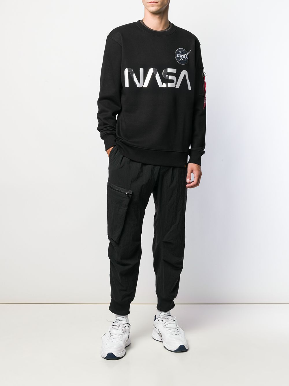 фото Alpha industries толстовка с логотипом nasa