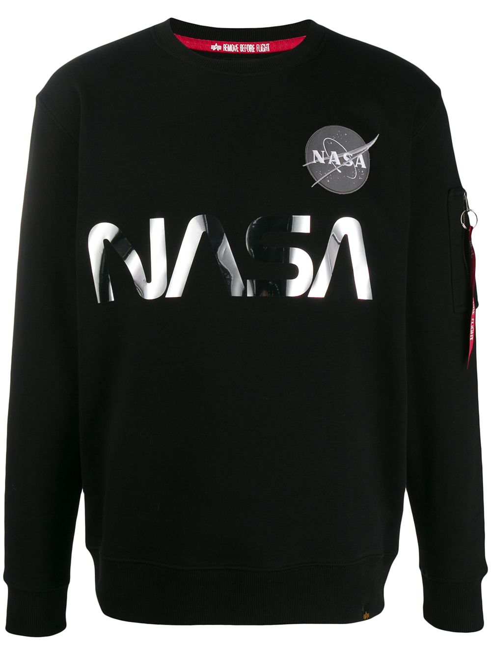 фото Alpha industries толстовка с логотипом nasa