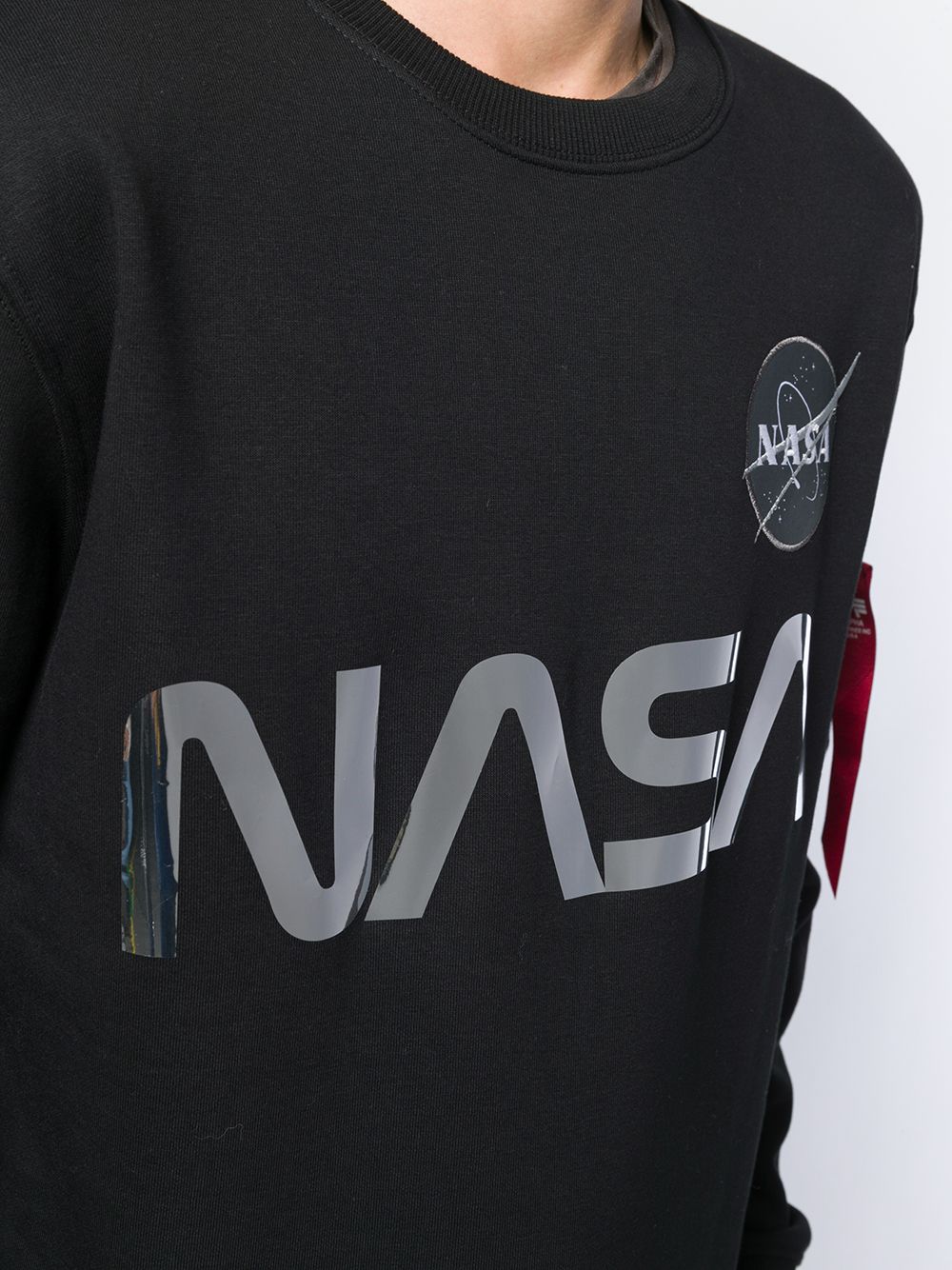 фото Alpha industries толстовка с логотипом nasa