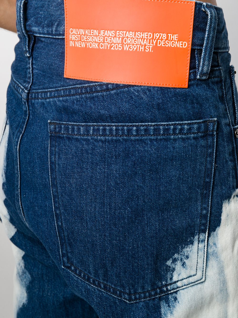 фото Calvin klein jeans est. 1978 джинсы с эффектом разбрызганной краски