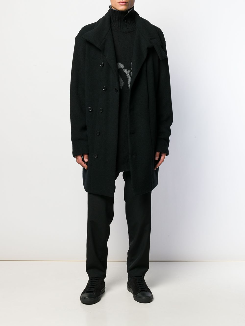 фото Yohji yamamoto брюки с низким шаговым швом