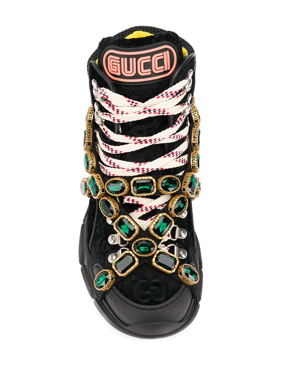 фото Gucci кроссовки flashtrek на массивной подошве