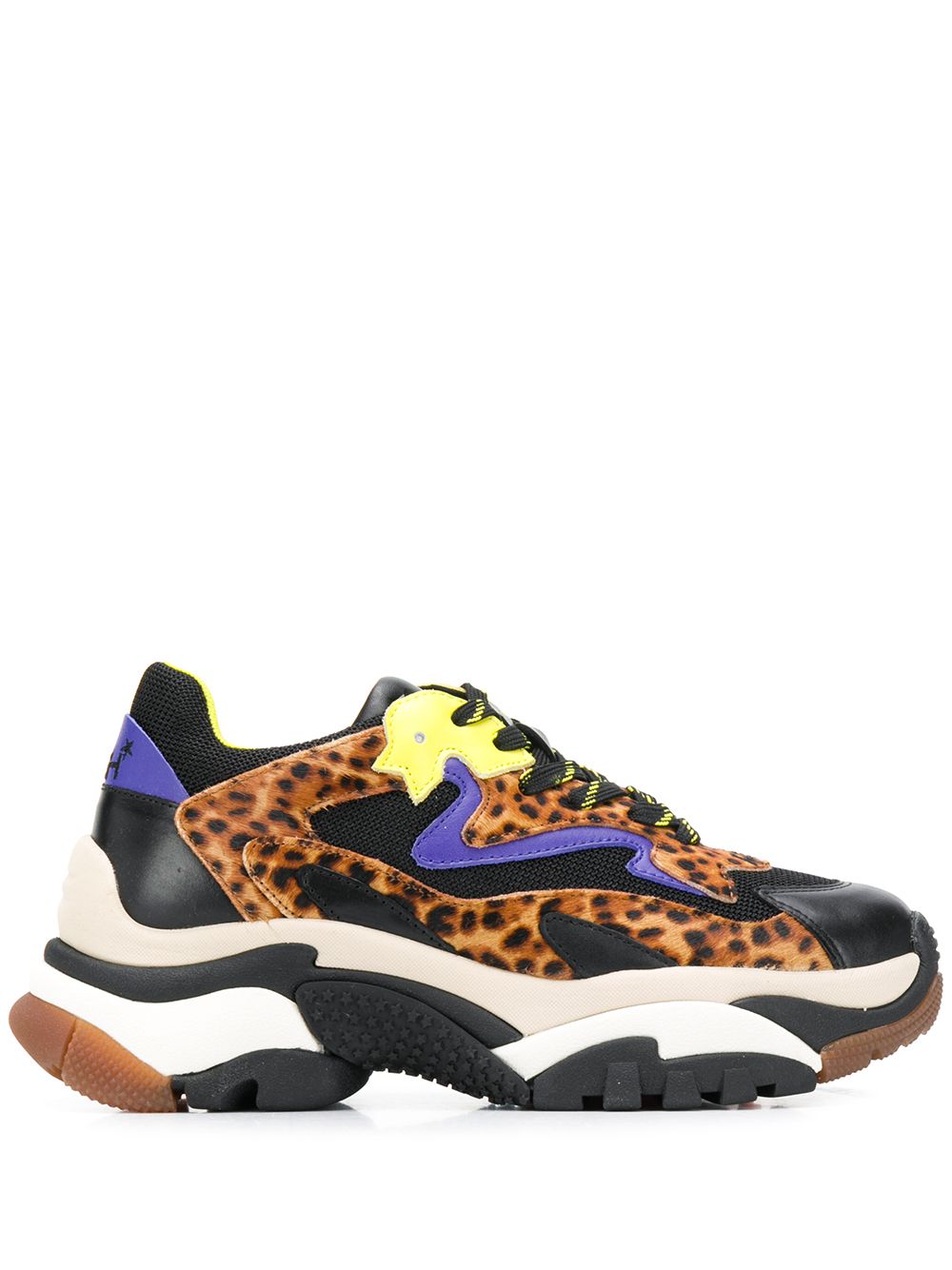 фото Ash массивные кроссовки с леопардовым принтом