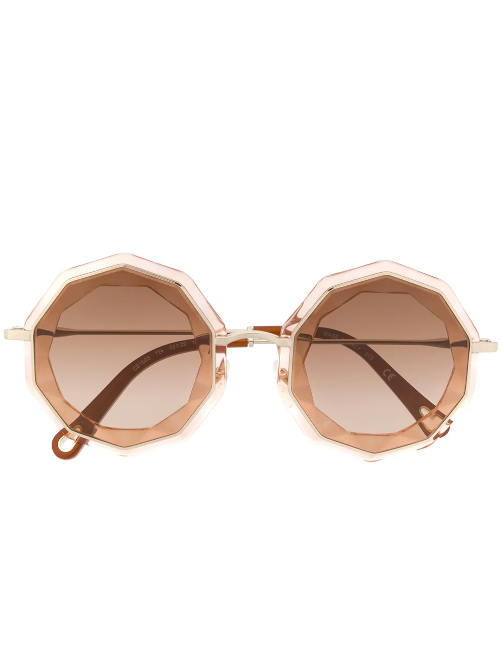 фото Chloé eyewear солнцезащитные очки в массивной оправе геометричной формы