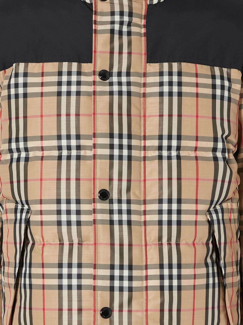 фото Burberry куртка-пуховик в клетку vintage check