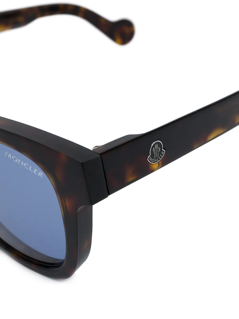 фото Moncler eyewear солнцезащитные очки в квадратной оправе черепаховой расцветки