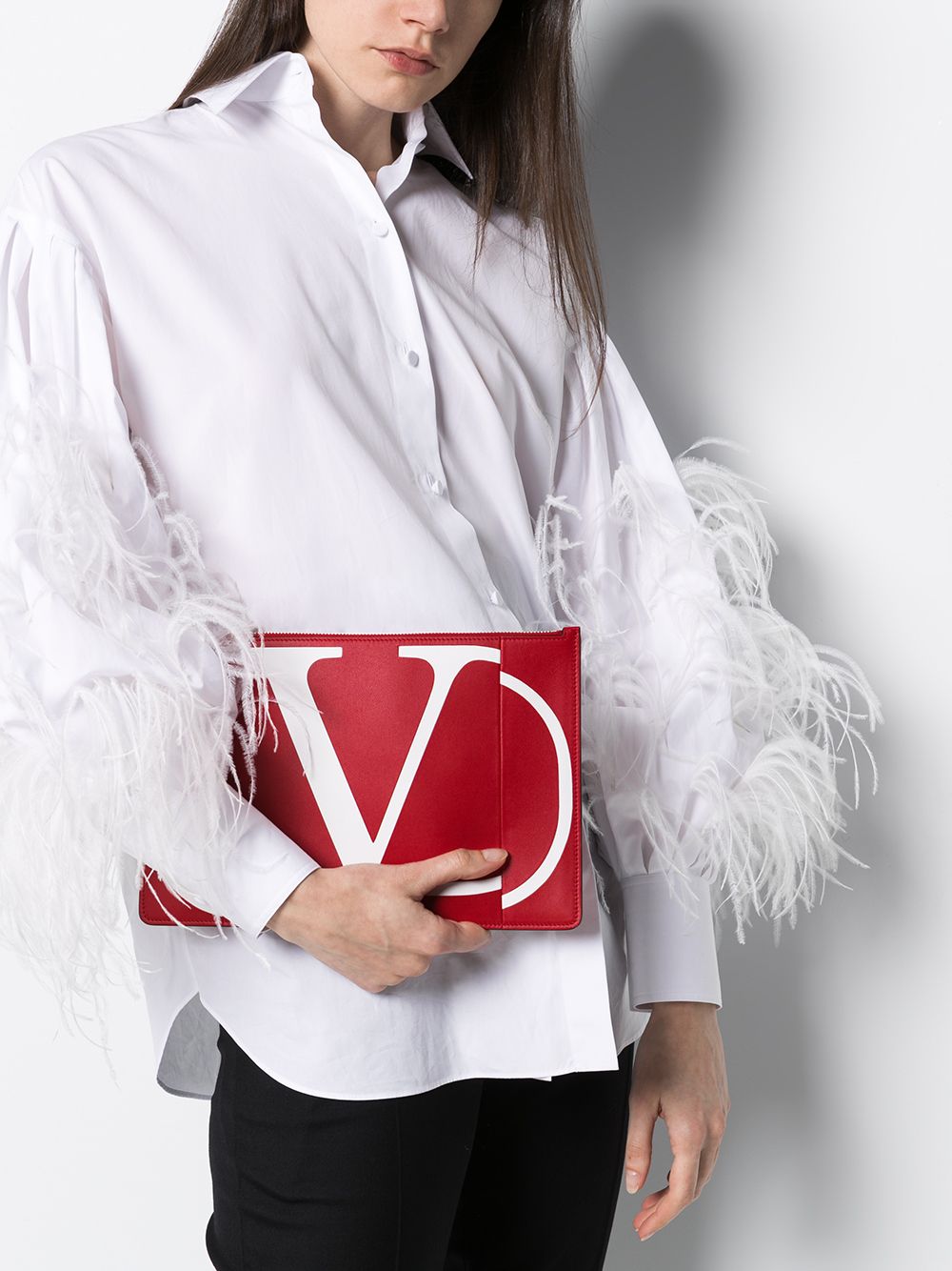 фото Valentino клатч garavani с логотипом vlogo
