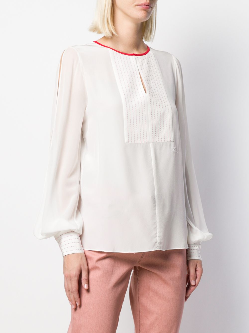 фото Karl lagerfeld блузка с декоративной строчкой