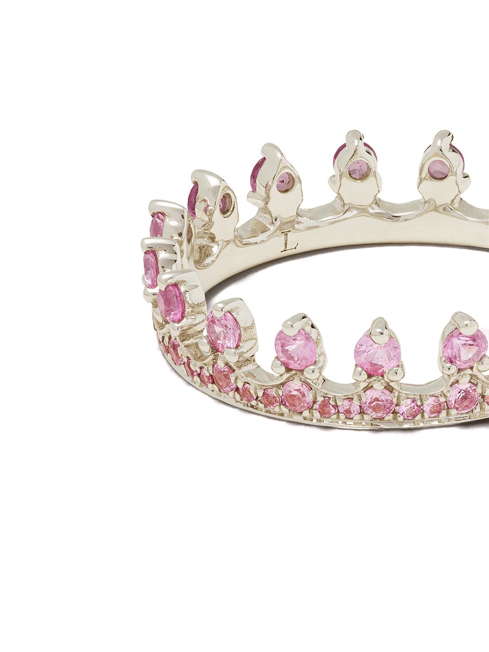 фото Annoushka кольцо crown из белого золота с сапфирами