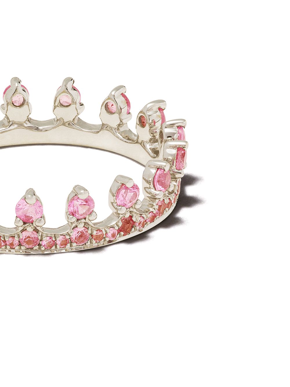 фото Annoushka кольцо crown из белого золота с сапфирами