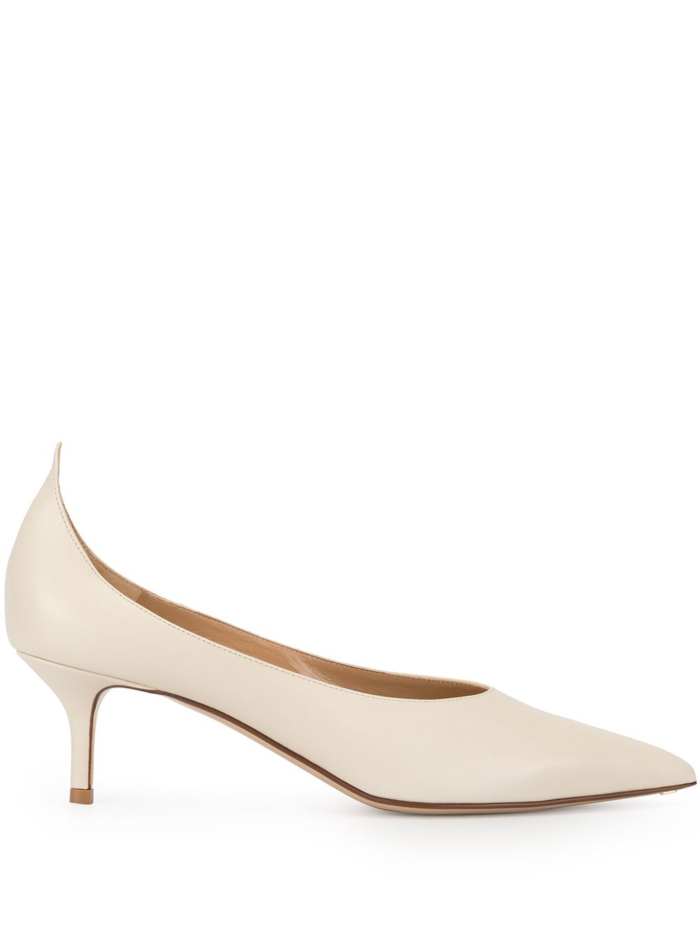 фото Francesco russo pointed toe pump kitten heel