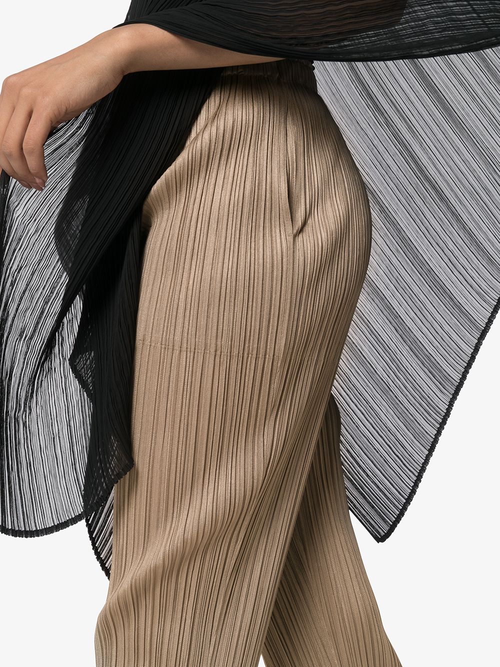 фото Pleats please issey miyake укороченные плиссированные брюки