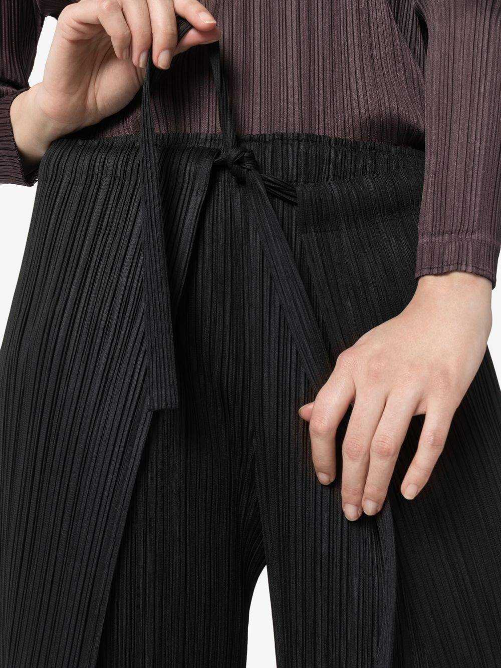 фото Pleats please issey miyake плиссированные брюки широкого кроя