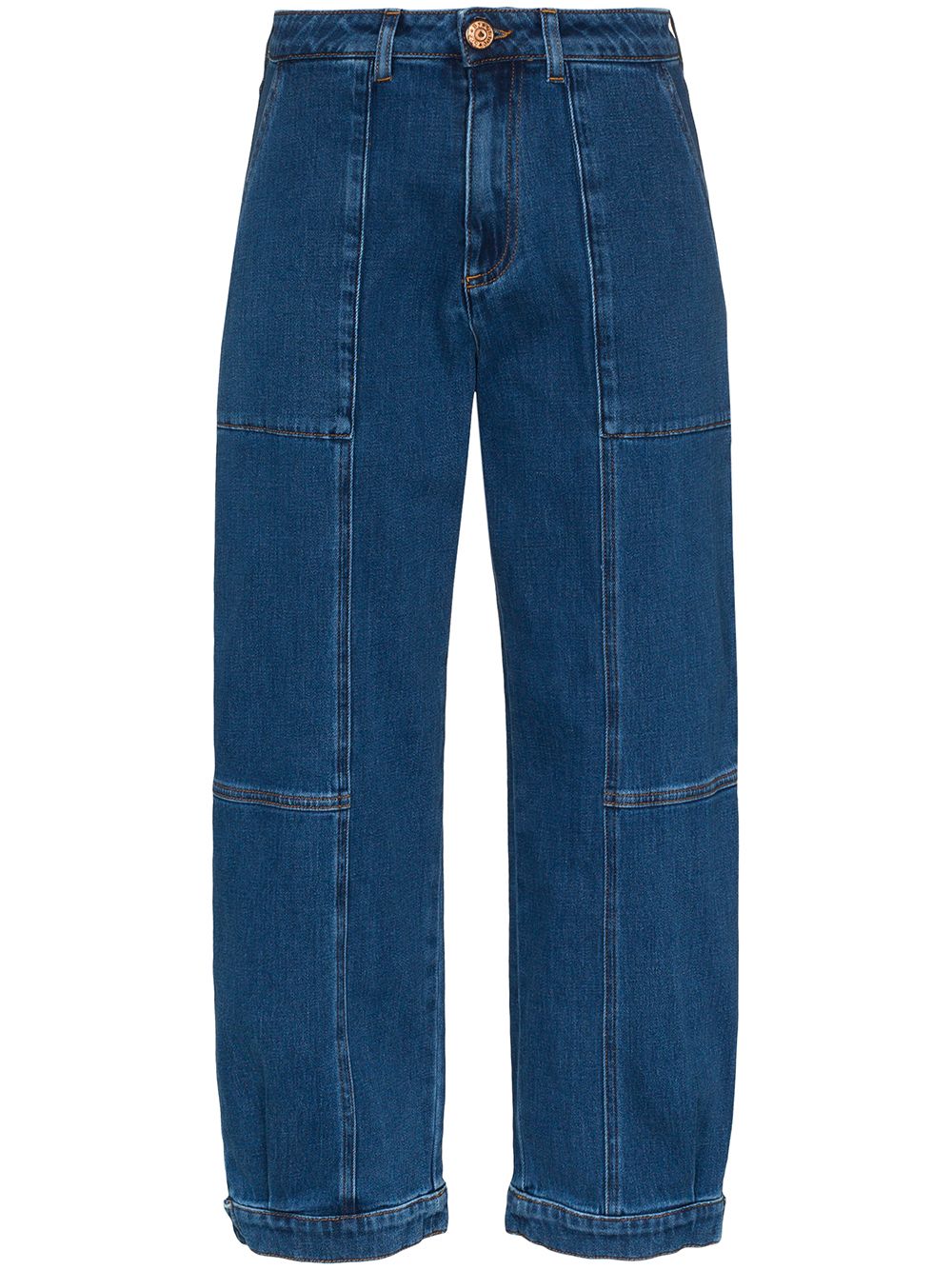 фото See by chloé укороченные джинсы с завышенной талией